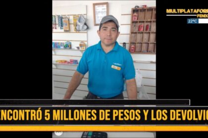 Chepes: encontró 5 millones de pesos y los devolvió