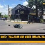 Mujer embarazada terminó hospitalizada por accidente de tránsito