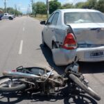 Capital: Siniestro vial entre una motocicleta y un automóvil