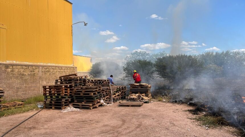 Capital: se registro incendio de pastizales en el predio del Supermercado Diarco