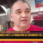 Intervinieron Bomberos Voluntarios ante presencia de colmena de abejas