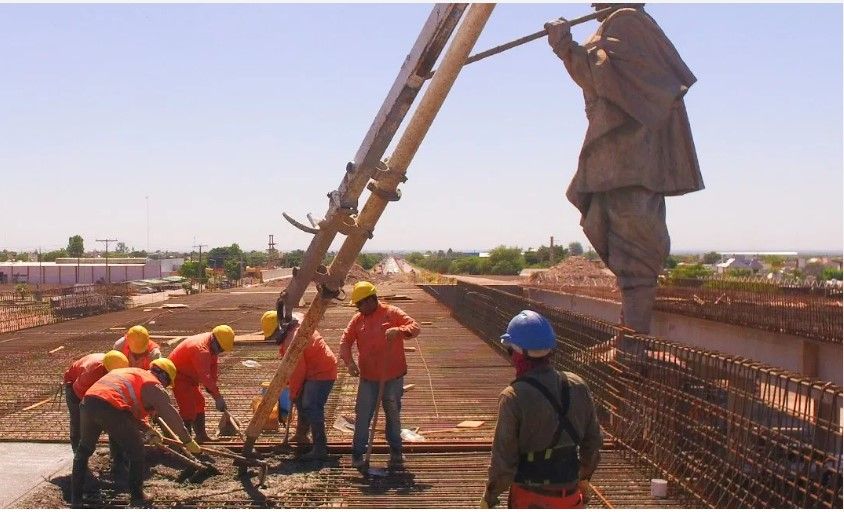 Avanza la construcción de un distribuidor vial en la RN 75 en La Rioja