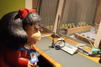 Mafalda cumplió el sueño de ser intérprete en la ONU y también fue presentadora en los Emmy Internacional