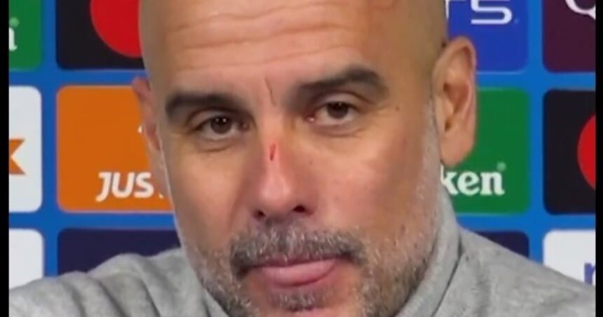 Pep Guardiola apareció lleno de arañazos en plena crisis del Manchester City y dio una extraña explicación: “Quise hacerme daño”