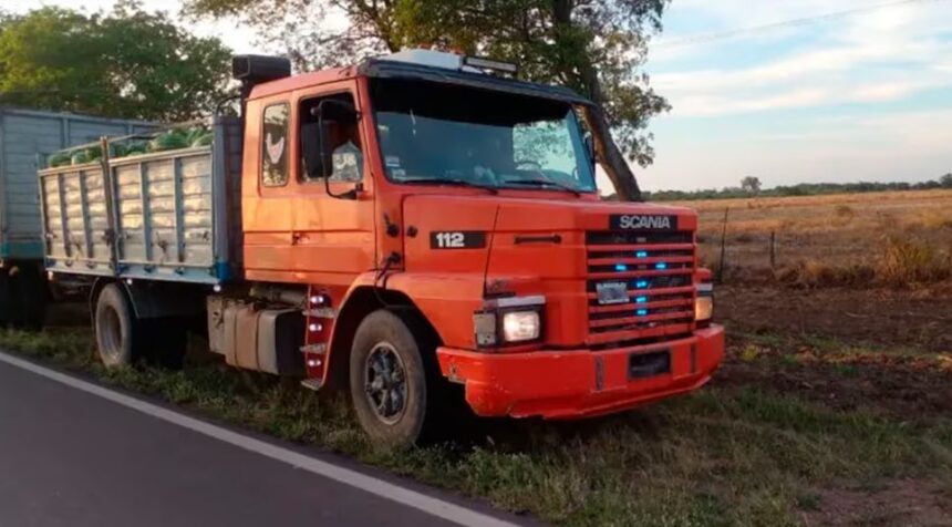 Chaco: detuvieron un camión que llevaba 28 toneladas de sandías que era conducido por un ciudadano riojano