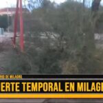 “Sufrimos una tormenta grande con lluvia, granizo y viento”