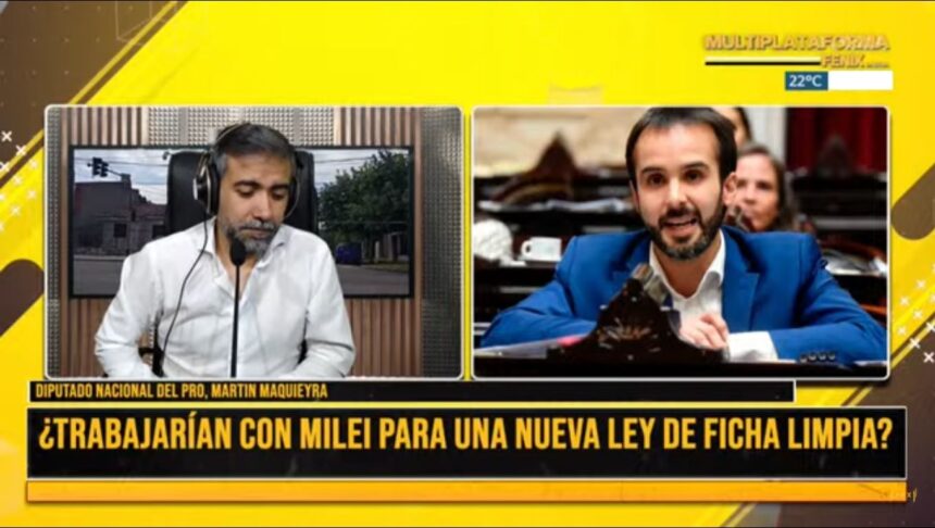 Martín Maquieyra, sobre Ficha Limpia: “Ojalá que el presidente corrija lo que hicieron ayer sus diputados”