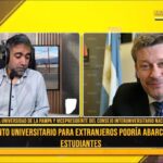 Oscar Alpa, sobre el cobro a estudiantes extranjeros: “Hay un error en la información que tiene el gobierno porque no existen estudiantes no residentes”