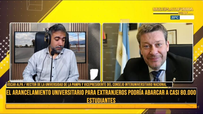 Oscar Alpa, sobre el cobro a estudiantes extranjeros: “Hay un error en la información que tiene el gobierno porque no existen estudiantes no residentes”