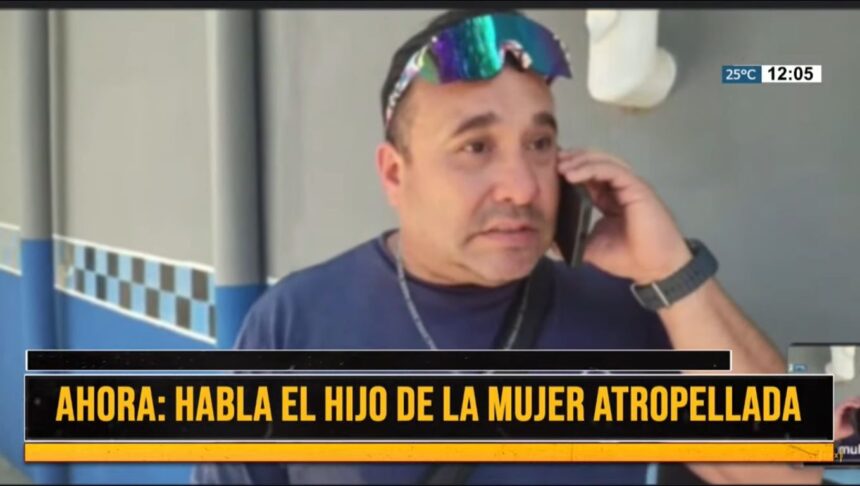 Sergio, hijo de la mujer chocada en Av. Alem: “Esta mujer no tuvo empatía, dijo que no se enteró del accidente”