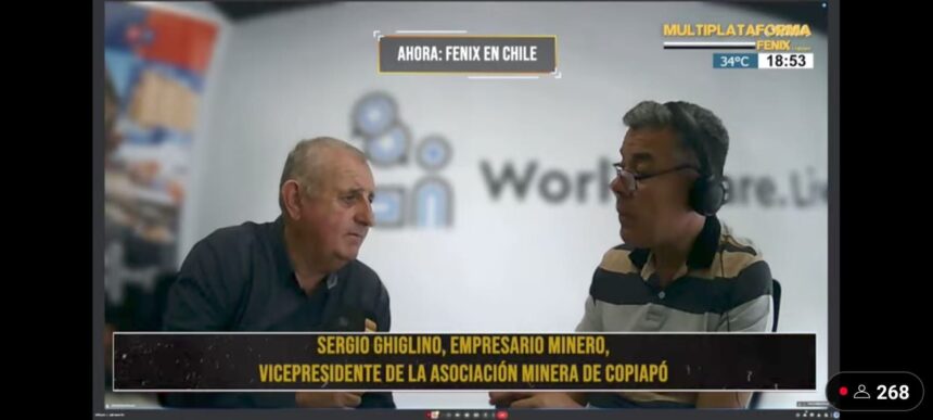 Sergio Ghiglino: “Llevó 40 años dedicado a la pequeña minería en Chile”