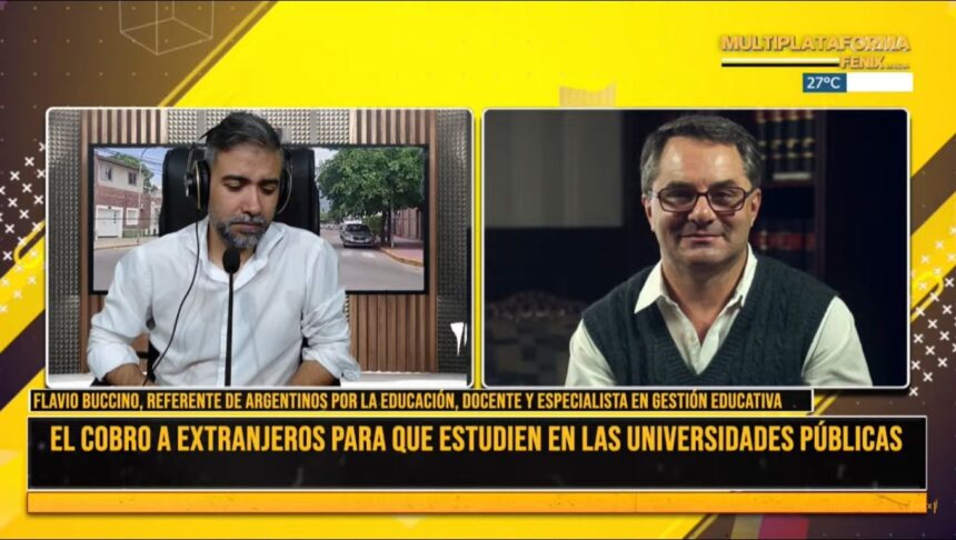 Flavio Buccino, referente de “Argentinos por la Educación”: “No hay estudiantes no residentes, así que las universidades no cobrarán nada”