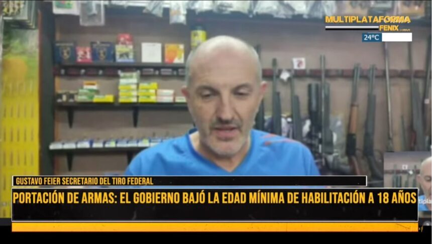 Gustavo Feier, sobre la baja de edad para ser legítimo usuario de armas: “Era un pedido de hace muchos años”