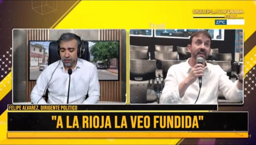 “A La Rioja la veo fundida”: duras críticas de Felipe Alvarez a Ricardo Quintela