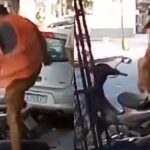 Video: una pelea entre “trapitos” terminó con una motocicleta destrozada en Córdoba