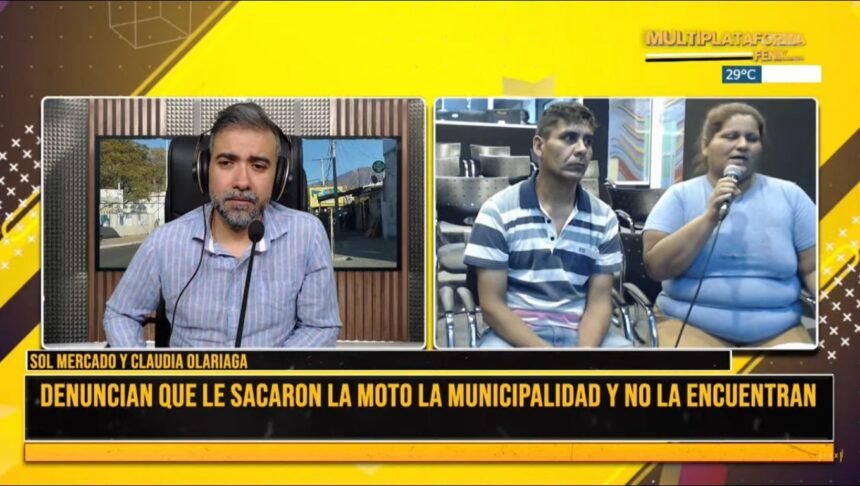 Matrimonio reclama por aparición de su motocicleta