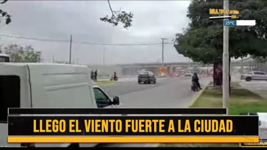 Llegó el viento fuerte a la ciudad