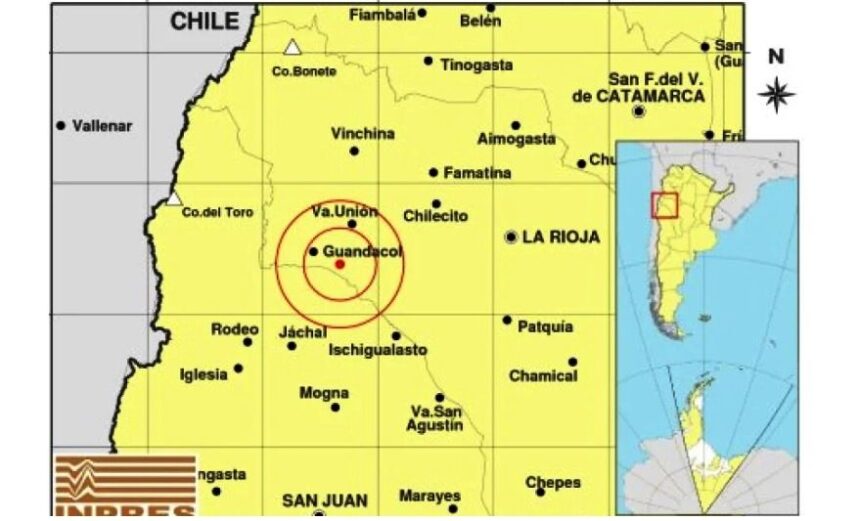 Sismo de 2,7 de magnitud en el oeste riojano