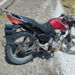 Un motociclista perdió el control de su moto y termino cayendo pesadamente al asfalto por Ruta Provincial N° 28