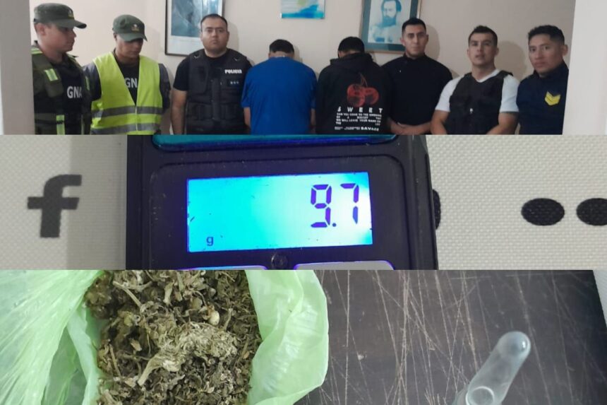 Villa Castelli: Incautaron 9,7 gramos de cannabis