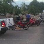 Dos motocicletas chocaron por Av. Ortiz de Ocampo