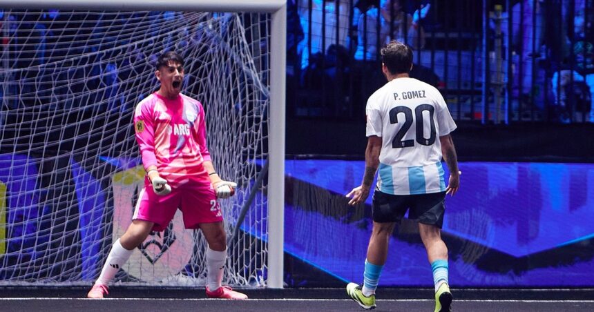 Mundial de Kings League: Argentina le ganó a España, creadora del formato, con un golazo de arco a arco y una apilada ‘messiánica’