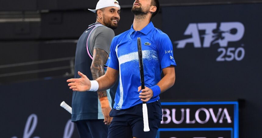 Djokovic y Kyrgios quedaron eliminados en el ATP de Brisbane con el punto más espectacular del Año Nuevo