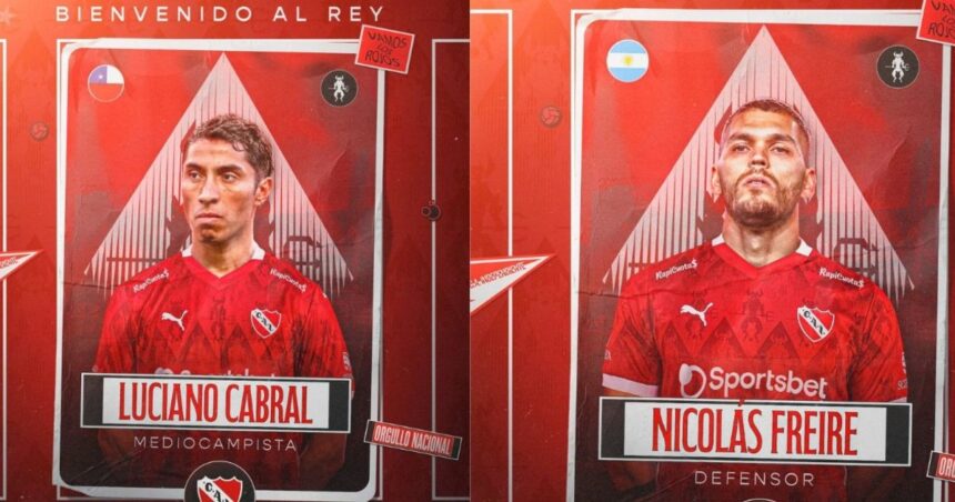 Independiente empezó el 2025 celebrando su aniversario 120 y con dos refuerzos desde México: Luciano Cabral y Nicolás Freire se suman al ‘Rojo’