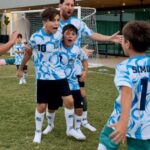 Lionel Messi arrancó el 2025 como campeón: la tierna foto con sus hijos celebrando el triunfo de Delfines contra Lagartos en el desafío familiar