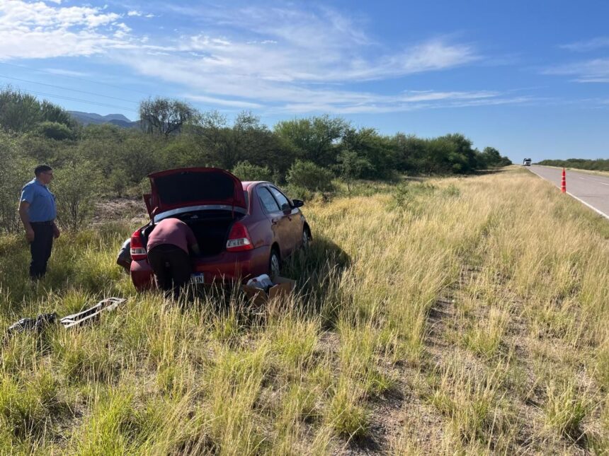 El Portezuelo: Un auto derrapó por Ruta Provincial N°29