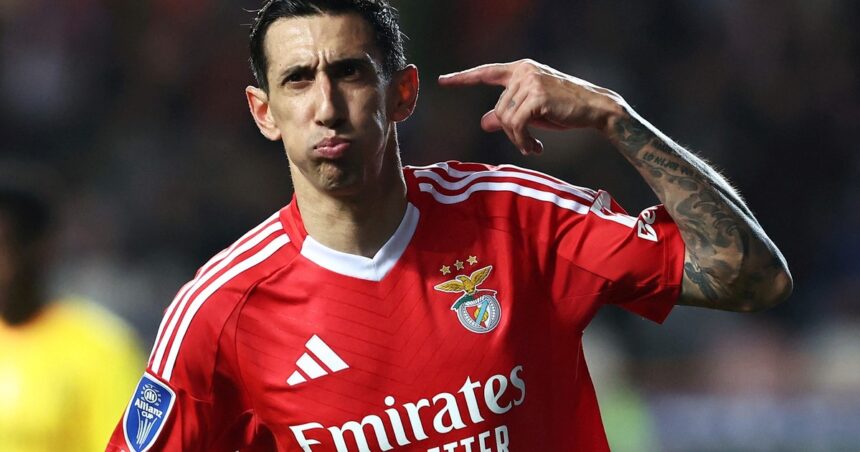 Ángel Di María y otra actuación de locos en el Benfica: convirtió un doblete para llegar a la final de la Copa de la Liga de Portugal