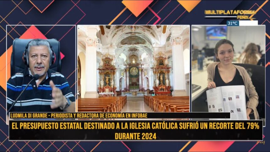 La iglesia católica sufrió un recorte del 79% en aportes del estado nacional