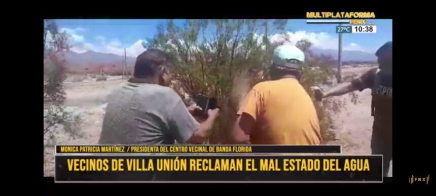 Vecinos de Villa Unión reclaman por el mal estado del agua y la falta de soluciones definitivas