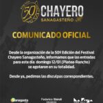 El Festival Chayero Sanagasteño celebra su 50ª edición con entradas agotadas